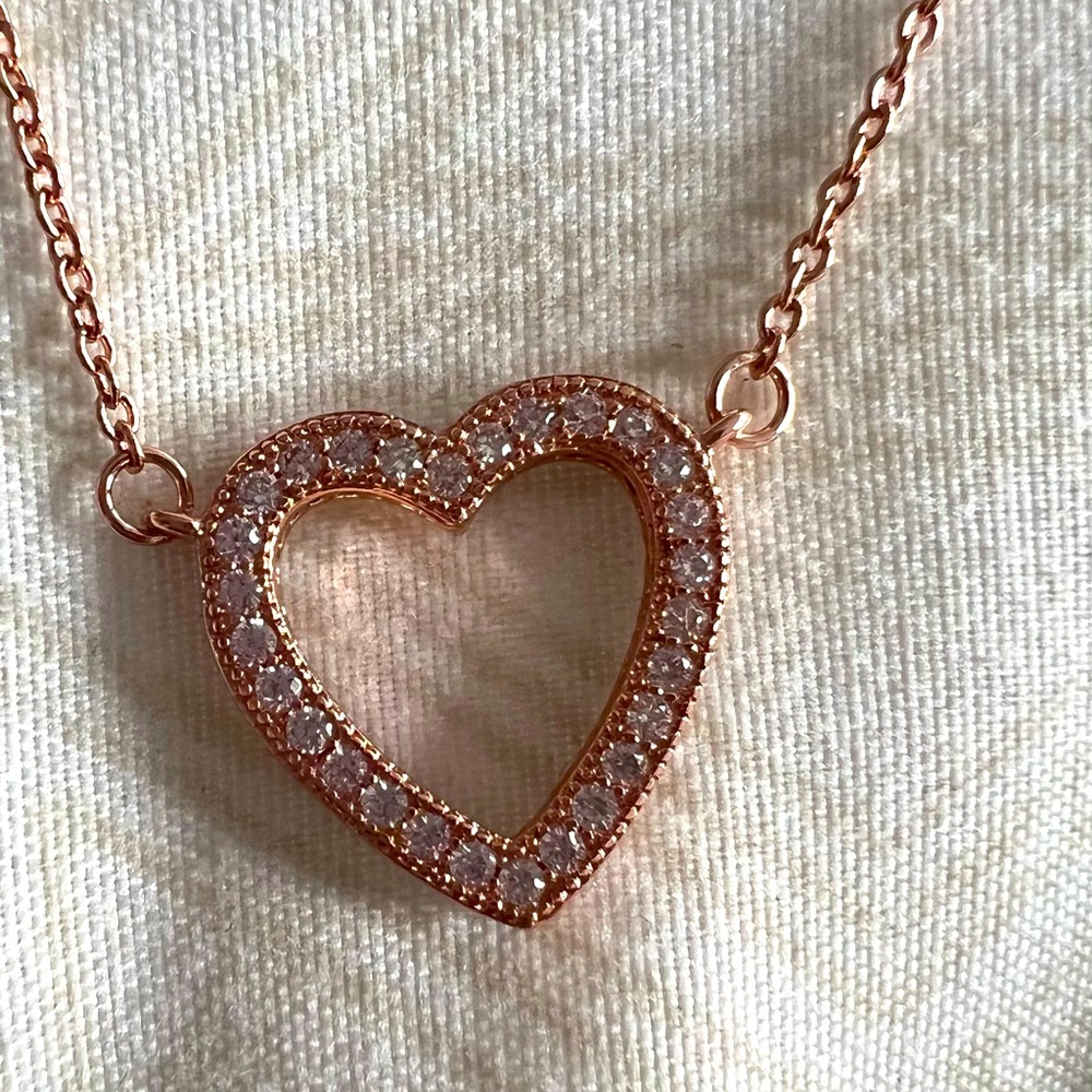 Pandora Loving Hearts of Pandora Necklace, Clear Cubic Zirconia
